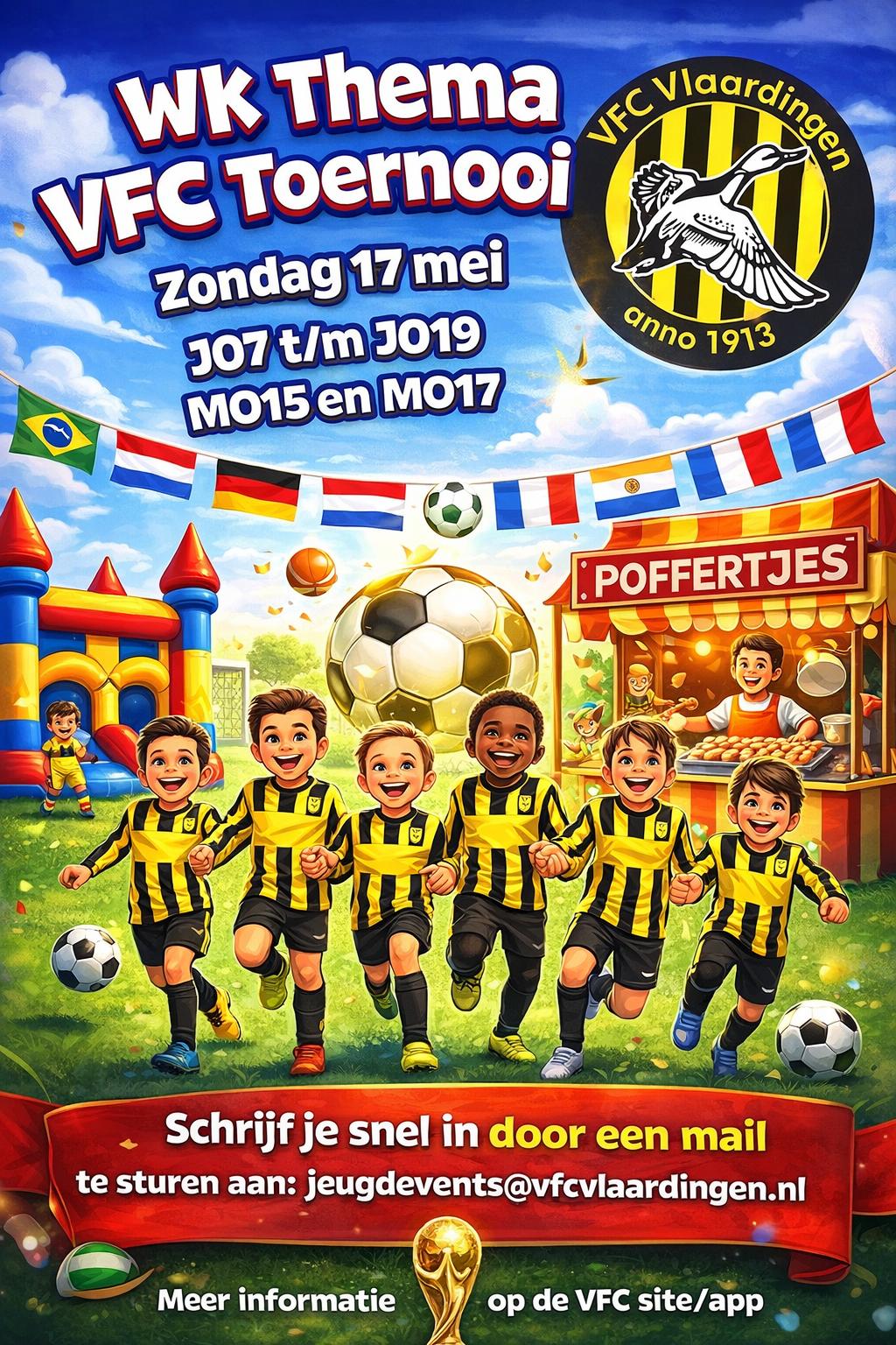 VFC WK toernooi op zondag 17 mei